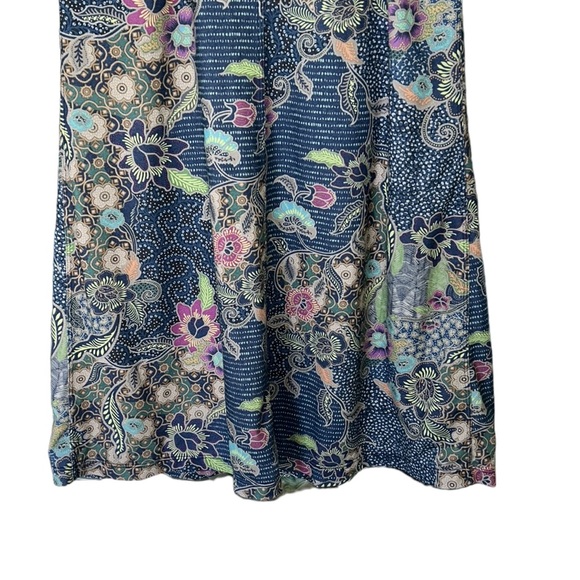 Prana Cantine Blue Floral Paisley Athletic Exercise Dress - Blue Anchor Kona - S - Picture 7 of 12